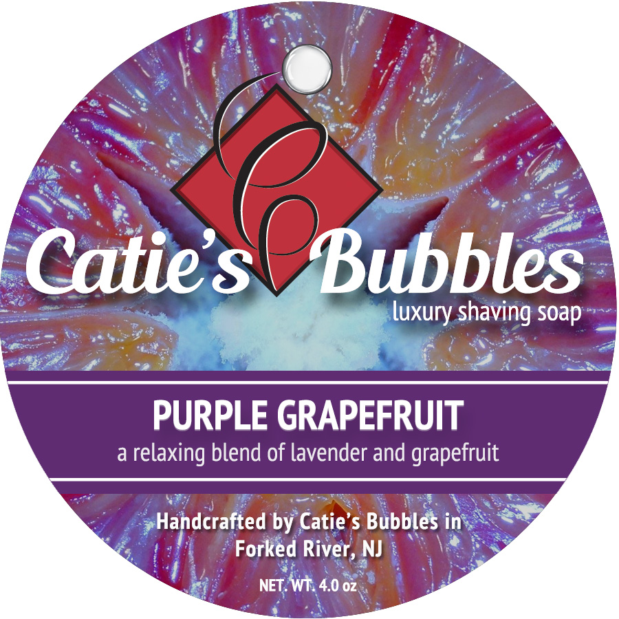 Purple Grapefruit Luxury Shaving Soap